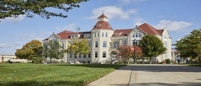 Carroll University Main Lawn and Main Hall Building